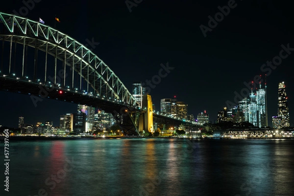 Obraz ニューサウスウェールズ州シドニーの夜景