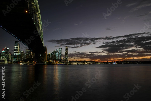 Obraz ニューサウスウェールズ州シドニーの夜景