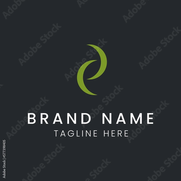 Obraz Letter P logo vector design tamplate