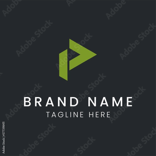 Obraz Letter P logo vector design tamplate