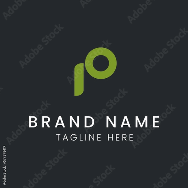 Obraz Letter P logo vector design tamplate