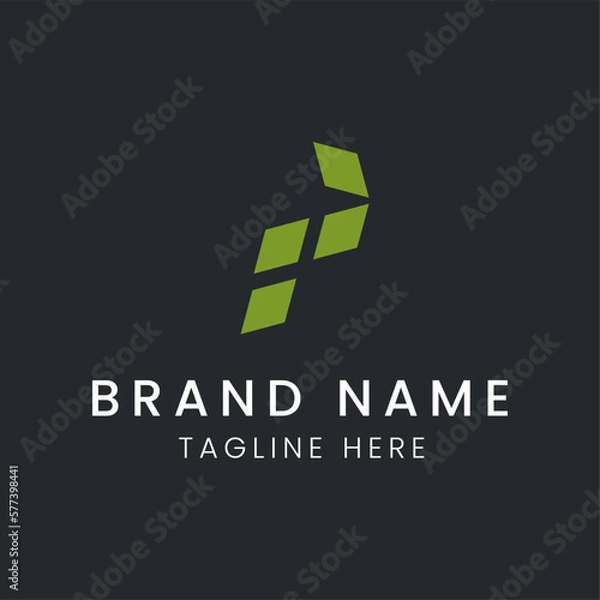 Obraz Letter P logo vector design tamplate