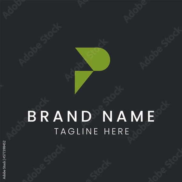 Obraz Letter P logo vector design tamplate