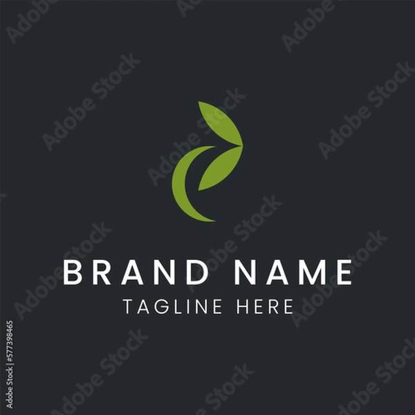 Obraz Letter P logo vector design tamplate