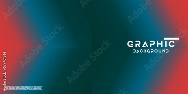 Obraz Future geometric banner design. Cubic Gradient shapes composition. Vector illustration.