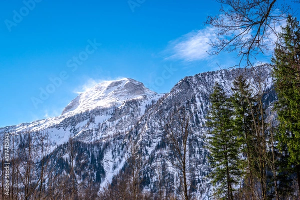 Obraz Snowy mountain in Upper Austrian alps