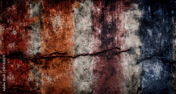 Fototapeta Wallpaper with Grunge vintage fabric. Abstract background generative ai	
