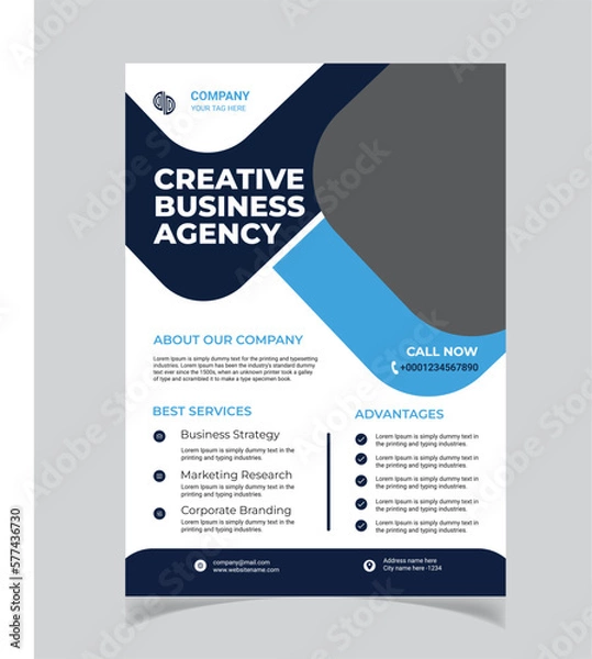 Obraz Creative Business flyer template with modern