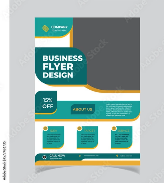 Obraz Creative Business flyer template with modern