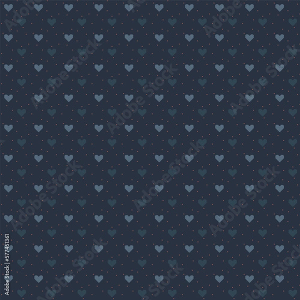 Obraz Pattern with hearts. Vector illustration