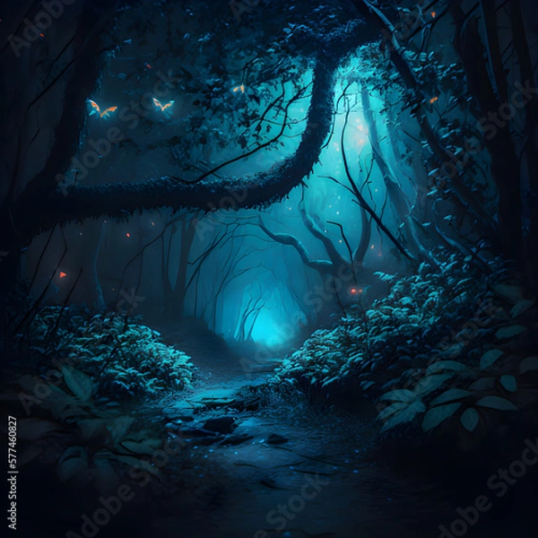 Obraz magic forest - AI