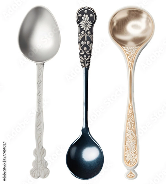 Obraz spoon on transparent background