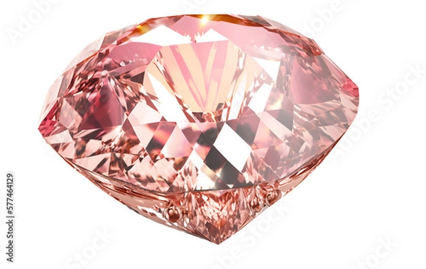 Obraz heart shaped diamond on transparent background