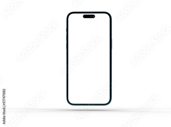 Fototapeta smartphone  With Blank Screen in 3d