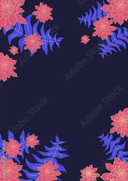 Obraz Purple Spring Flowers Frame