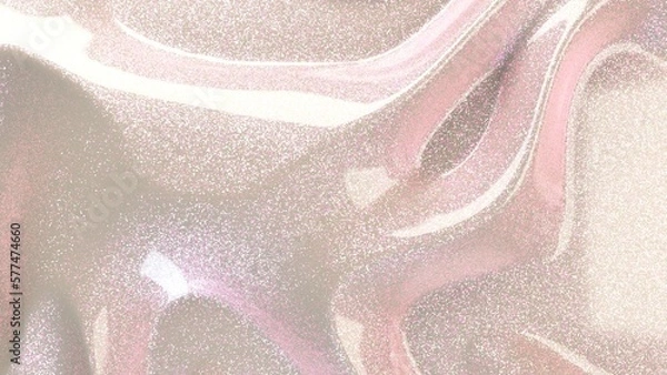 Obraz Shiny shimmer white pink glitter cream closeup cosmetic smooth neon glossy rose lip gloss background soft plastic macro texture waves 4k