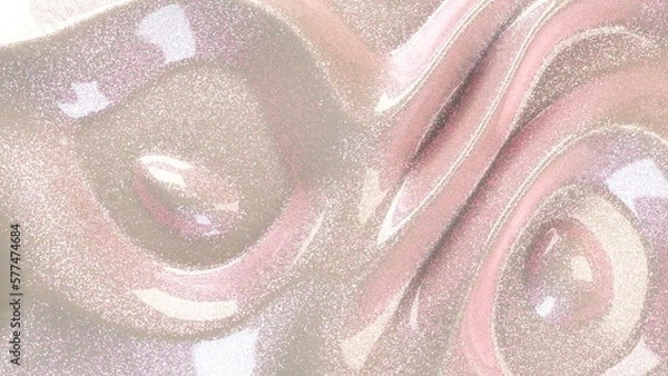 Obraz Shiny shimmer white pink glitter cream closeup cosmetic smooth neon glossy rose lip gloss background soft plastic macro texture waves 4k