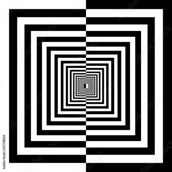 Obraz black and white squares