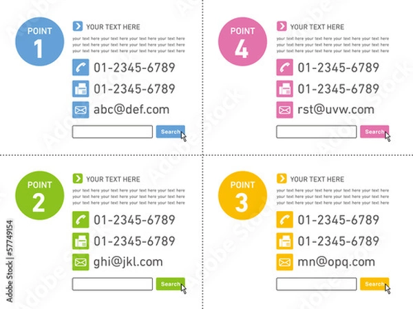 Fototapeta インフォメーションデザイン