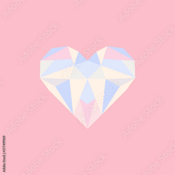 Obraz Heart icon. Love. Vector illustration.
