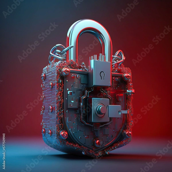 Fototapeta The Cybersecurity Puzzle: Putting the Pieces Together for Maximum Protection - ai generated