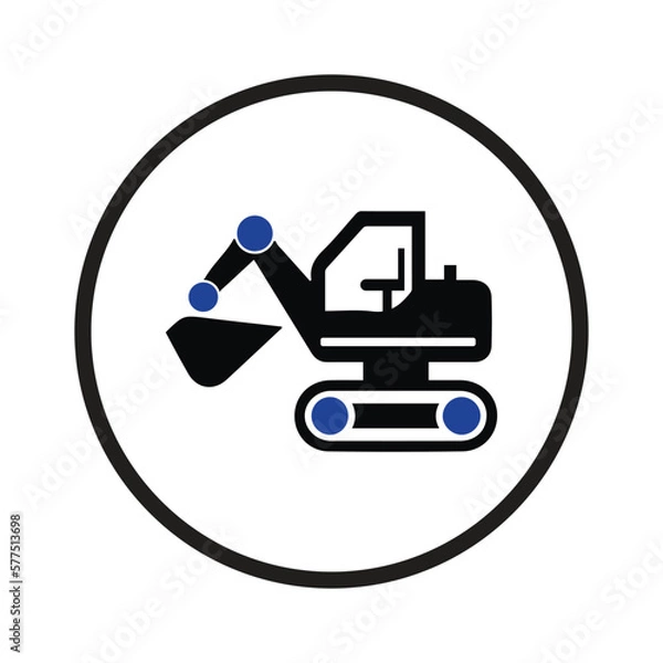 Obraz construction Excavator icon