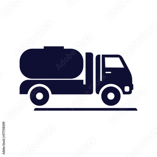 Obraz fuel container truck icon