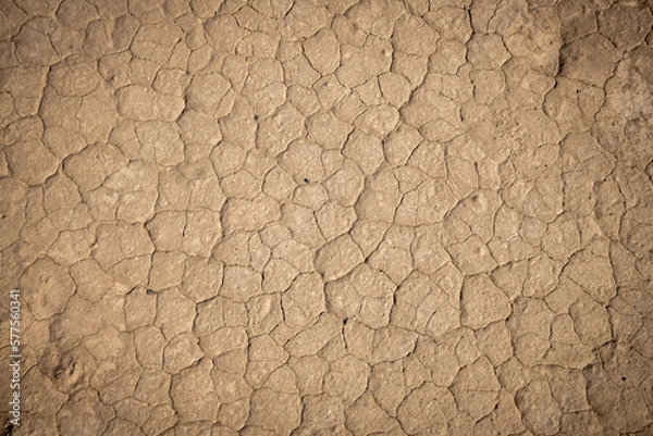 Obraz Dry desert ground cracked from the scorching sun.
