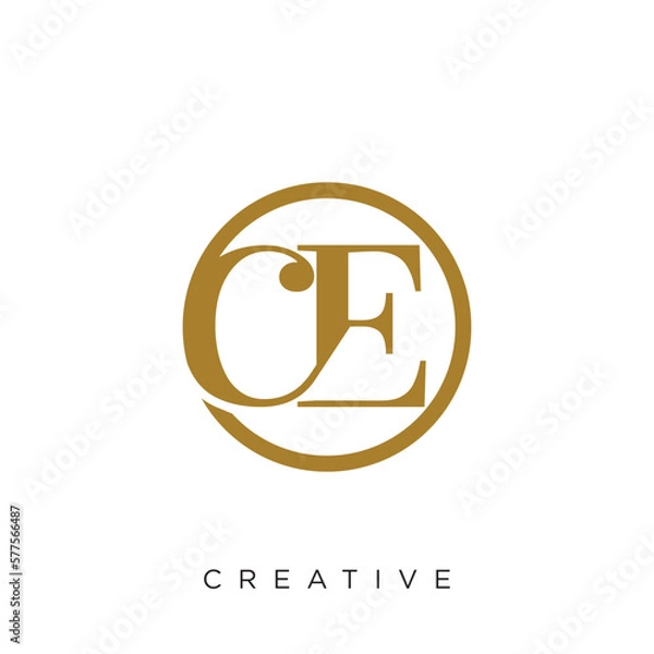 Obraz ce circle logo luxury