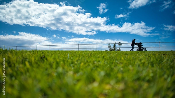 Fototapeta Long Beach Walking 