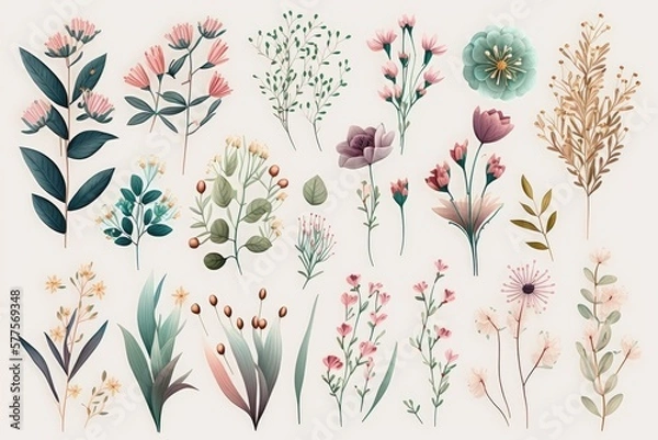 Fototapeta background with flowers