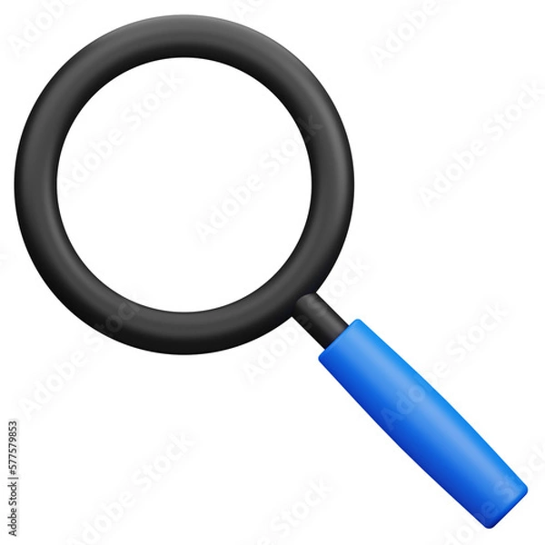 Obraz magnifying glass 3d render