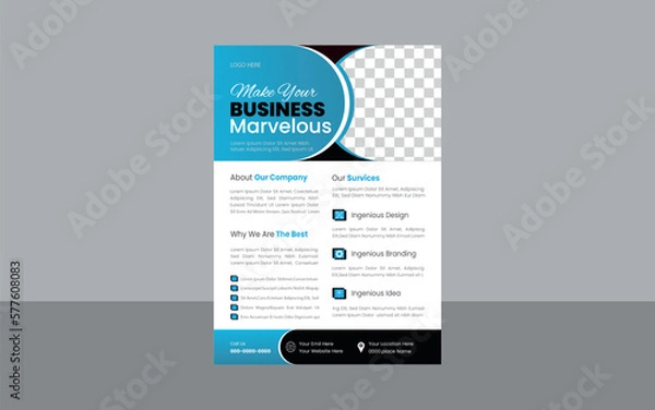 Fototapeta Business flyer template 