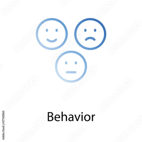 Obraz Behavior icon design stock illustration