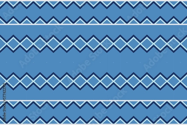 Obraz Ethnic pattern design. traditional patterned old saree dress design It is a pattern geometric shapes. Create beautiful fabric patterns. Design for print. Using in the fashion industry.