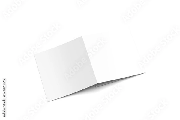 Obraz blank trifold mockup