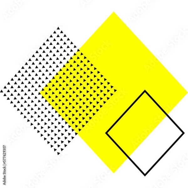 Fototapeta Geometric Memphis