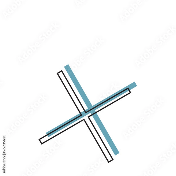 Fototapeta Geometric Memphis