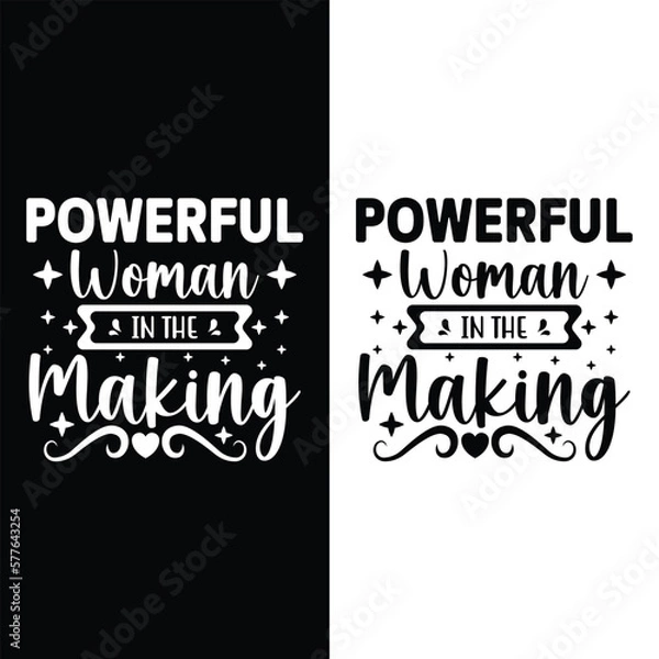 Obraz happy womens day t-shirt design vector template