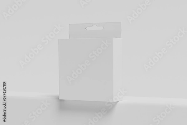 Fototapeta blank hanging box mockup