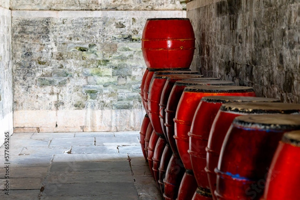 Obraz stored red drums