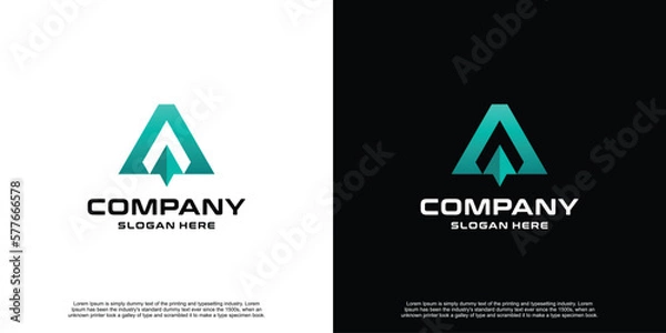 Obraz Modern Space Latter Logo Design