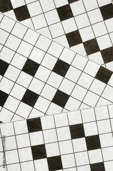 Obraz Crossword puzzle background