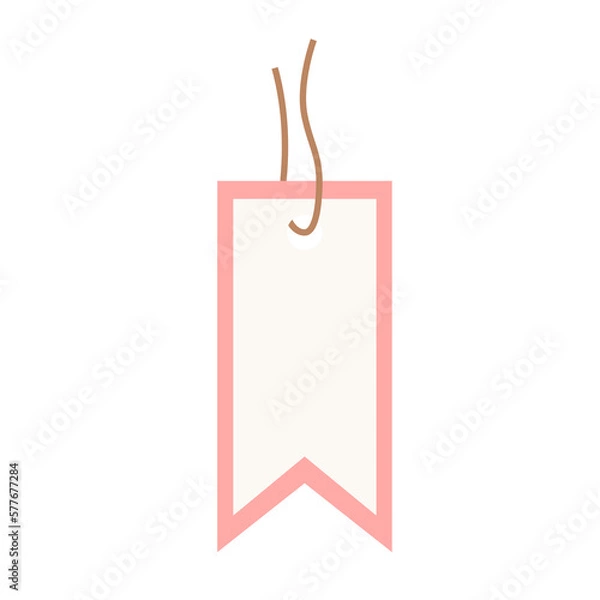 Fototapeta tag with string