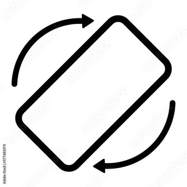 Fototapeta Rotate Your Phone Landscape  Icon