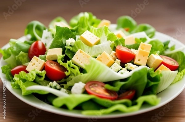 Obraz salad with cheese