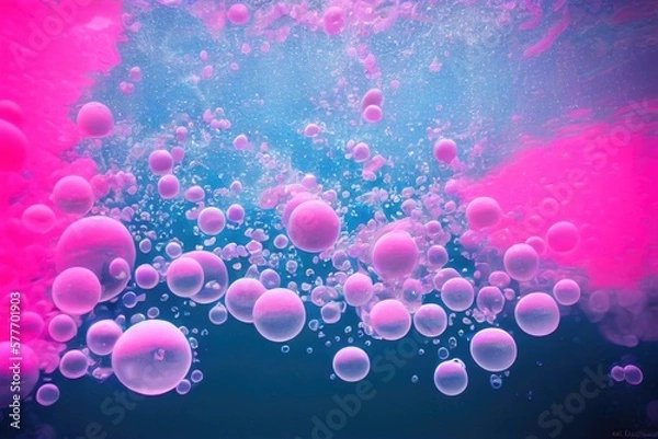 Fototapeta background with bubbles generative ai