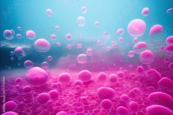 Fototapeta background with bubbles generative ai