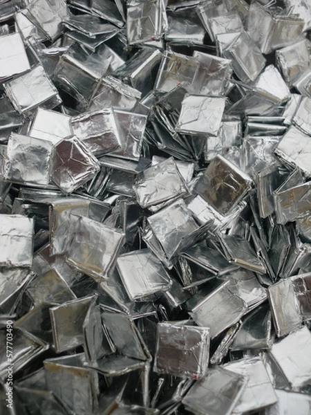 Obraz たくさんのアルミ片