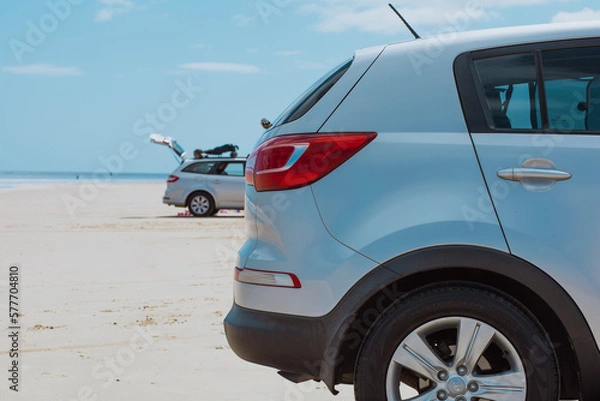 Obraz car on the beach